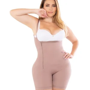 Faja short de alta compresión con cierre lateral